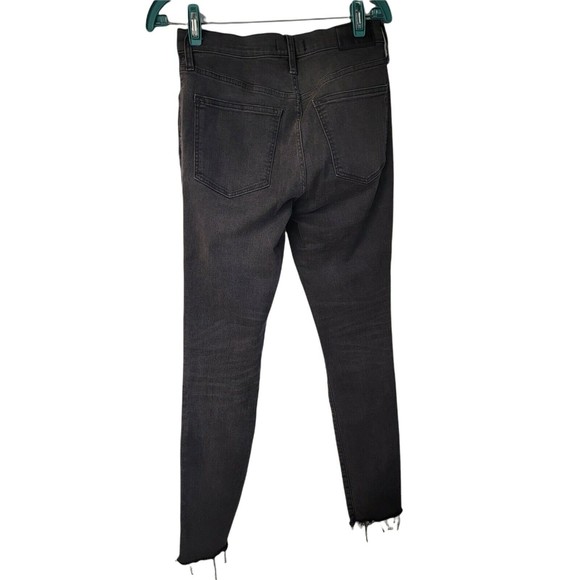 Madewell 9” Mid Rise Skinny Jeans Lunar Wash Black Size 27 - Picture 8 of 8